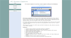 Desktop Screenshot of pcscreencapture.com